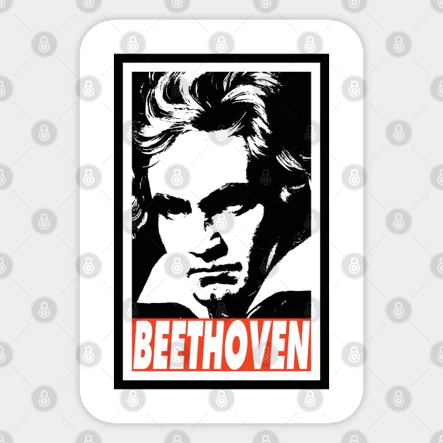 BEETHOVEN Sticker by Nerd_art